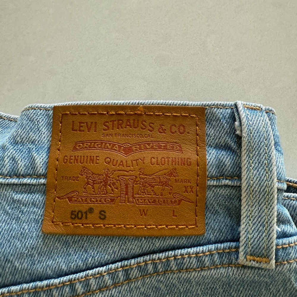 Levi's Blue Slim Straight Jeans Iconic Style